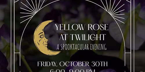 Yellow Rose at Twilight | A Spooktacular Evening