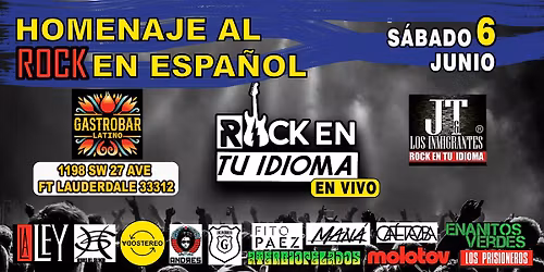 Una Noche de ROCK EN TU IDIOMA en Ft. Lauderdale