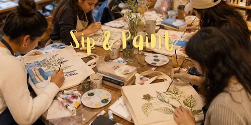 Sip & Paint: Custom Book Tote Painting Workshop