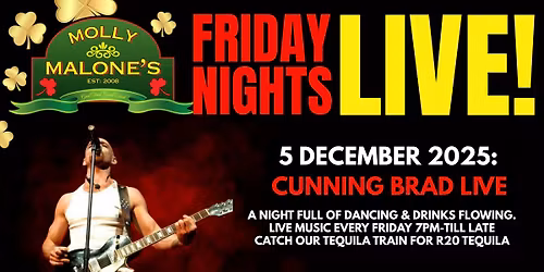 \ud83c\udfb8 FRIDAY NIGHT'S LIVE @MOLLYS \ud83c\udfb6