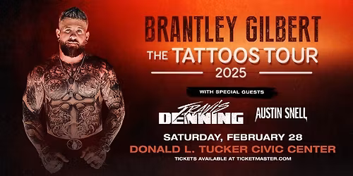 Brantley Gilbert - The Tattoos Tour 2025