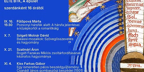 Mercuriales \/\/ Szigeti Moln\u00e1r D\u00e1vid \u2013 Balassi mozaikok: Sz\u00f6veg\u00f6sszevet\u00e9s \u00e9s hagyom\u00e1ny