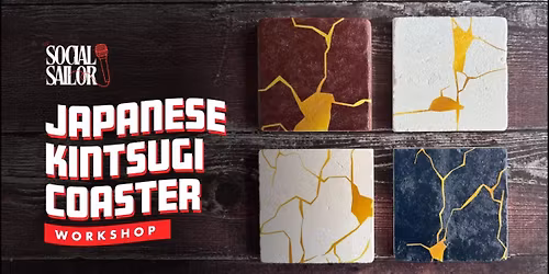 Japanese Kintsugi Coaster - Delhi