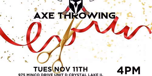 Spartan Axe Throwing Ribbon Cutting 