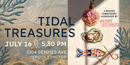 Tidal Treasures: A Beaded Embroidery Workshop