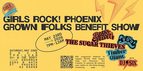Girls Rock! Phoenix Grown Folks Benefit Show
