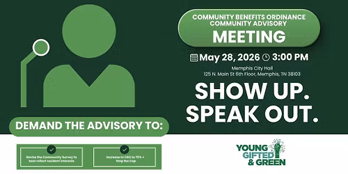 Memphis Community Benefits Ordinance Advisory Public Meeting