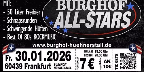 SAISONER\u00d6FFNUNG 2026 | Welcome To The Wildest 80s Rock Night!  ACHTUNG!! VIP TICKETS m\u00f6glich!!