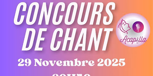 Concours de chant au profit du Téléthon