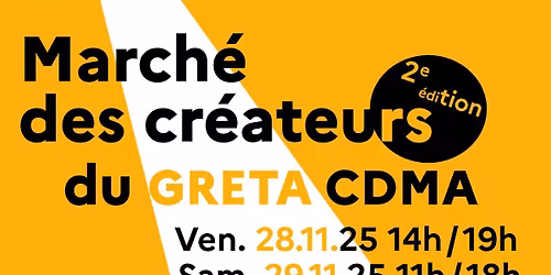 Le march\u00e9 des cr\u00e9ateurs du GRETA CDMA