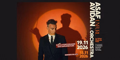 ASAF AVIDAN | La Seine Musicale, Paris - 18 & 19 novembre 2026