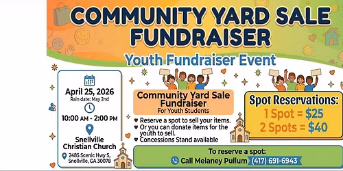 Community Yard Sale Fundraiser