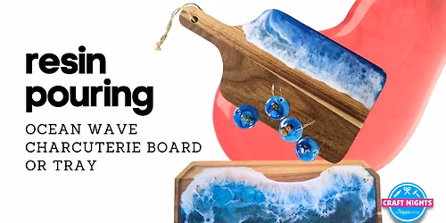 RESIN POURING - Ocean Wave Board Workshop
