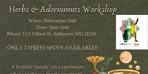 Herbs & Adornments Workshop