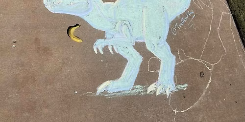 Life Size Chalk Dinosaurs