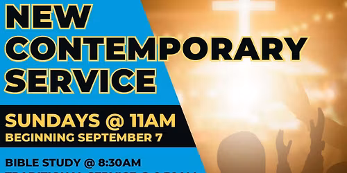 New Contemporary Service starting this weekend!