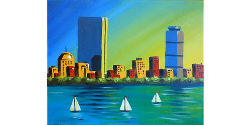 Boston Skyline - Paint and Sip in Boston | Classpop!\u2122