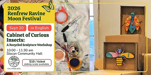 Cabinet of Curious Insects: A Recycled Sculpture Workshop (In English)