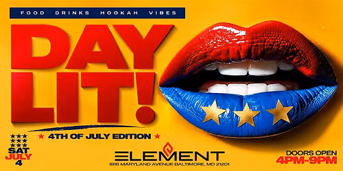 4TH OF JULY DAY PARTY AT ELEMENT LOUNGE