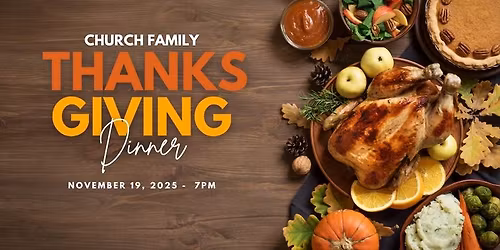 Church family Thanksgiving dinner