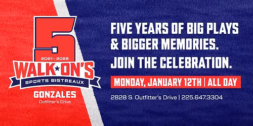 Walk-On's Tanger Outlets 5 Year Anniversary Celebration