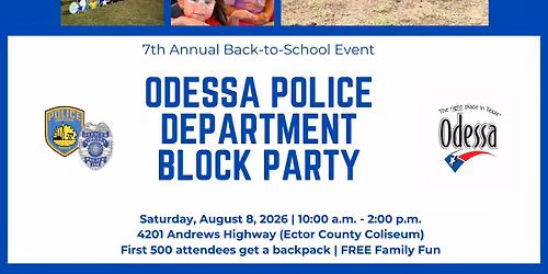 Odessa Police Department Block Party