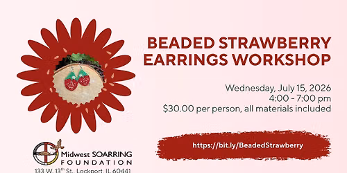 Beaded Strawberry Earrings Workshop