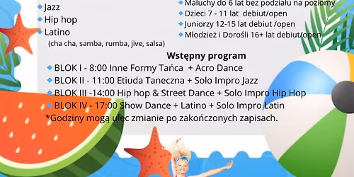 SUMMER CUP Og\u00f3lnopolski Turniej Ta\u0144ca Nowoczesnego