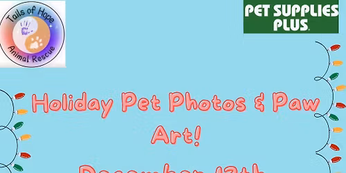 Tails of Hope Animal Rescue- Holiday Pet Photos @Pet Supplies Plus North Huntingdon