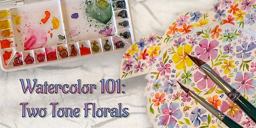 Watercolor 101 \u00bd: Two-Tone Florals