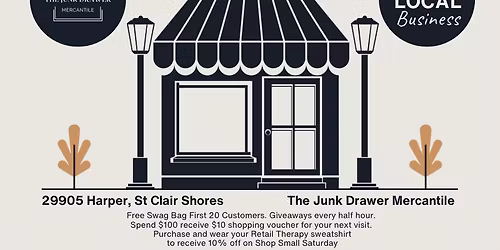 Shop Small Business Saturday at The Junk Drawer Mercantile