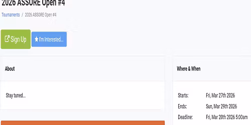 2026 ASSORE Open #4