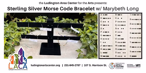 Sterling Silver Morse Code Bracelet w\/ Marybeth Long