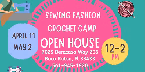 Try Sewing for FREE! \ud83e\udea1  Open house sewing fashion camp!