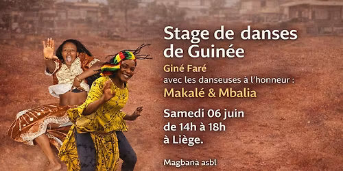 Stage de danses de Guin\u00e9e avec Makal\u00e9 & Mbalia