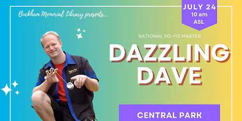 Fun Friday in Central Park #4:  Dazzling Dave, National Yo-Yo Master