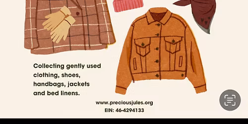 Precious Jules Fall Clothing Drive