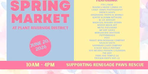 Spring Market at Plant Riverside District 