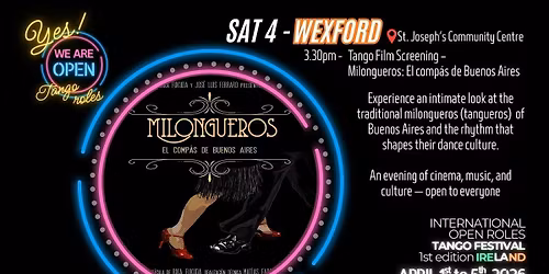 Tango Film Screening \u2013 Milongueros: El comp\u00e1s de Buenos Aires