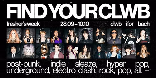CLWB FRESHERS 2026 | CARDIFF \u2605