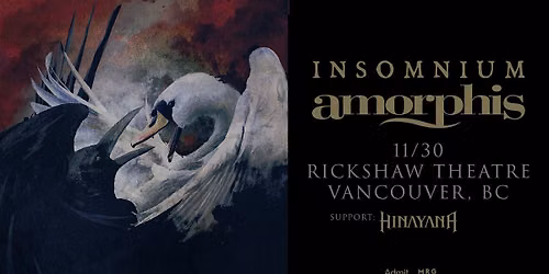 Insomnium & Amorphis with guest Hinayana