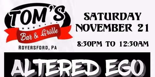 Altered Ego Rocks Tom\u2019s Bar & Grille