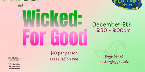 Wicked: For Good at Pottery By You!