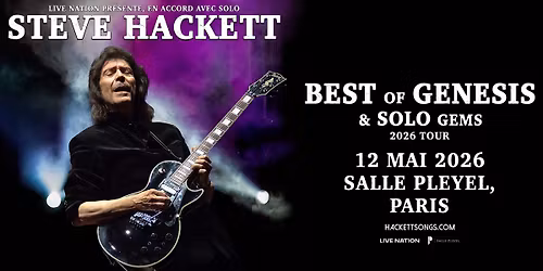 STEVE HACKETT | Salle Pleyel, Paris - 12 mai 2026