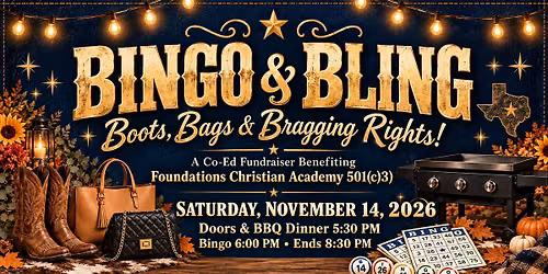 Bingo & Bling: Boots, Bags & Bragging Rights!