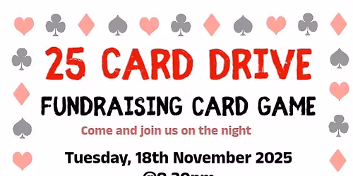 25 Card Drive - Fundraising Card Game