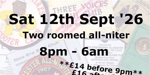 Rugby Allniter - 12th Sept '26