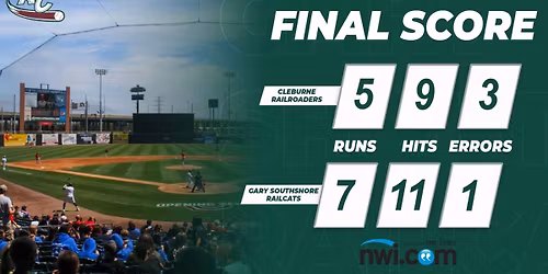 Gary SouthShore RailCats at Cleburne Railroaders at La Moderna Field