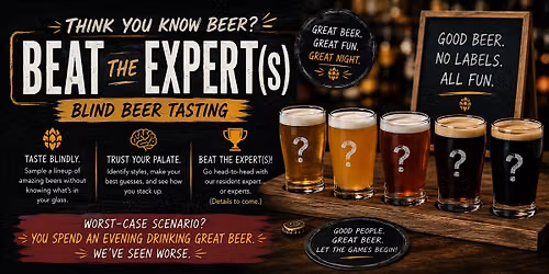 Blind Beer Tasting: Beat the Expert(s)