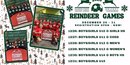 2025 Reindeer Games Holiday Soccer Tournament